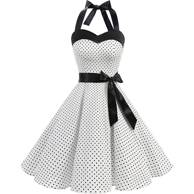 Strapless Backless Halter Party Dress Print