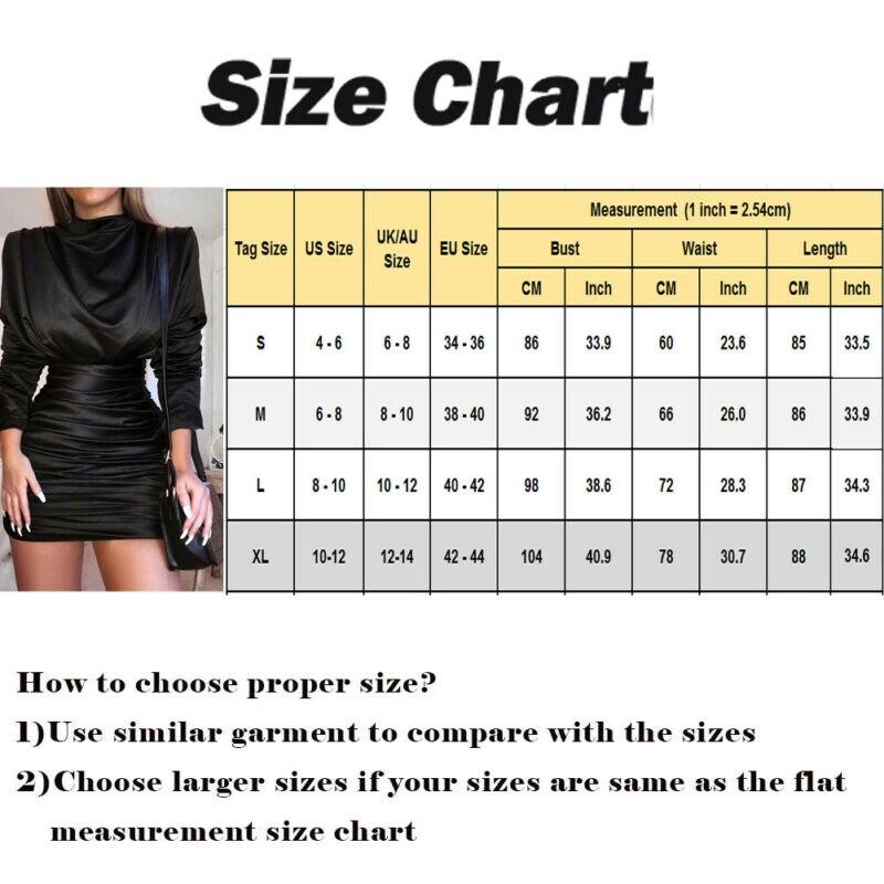 Satin long sleeve high neck high waist bodycon  mini dress