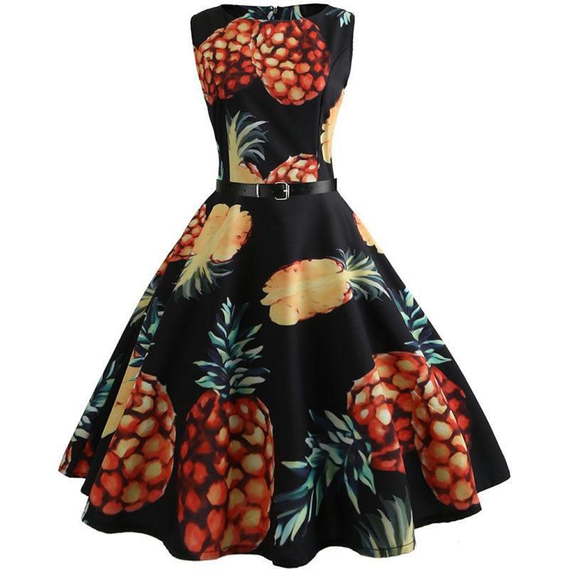 Red Polka Dot Floral Summer Dress