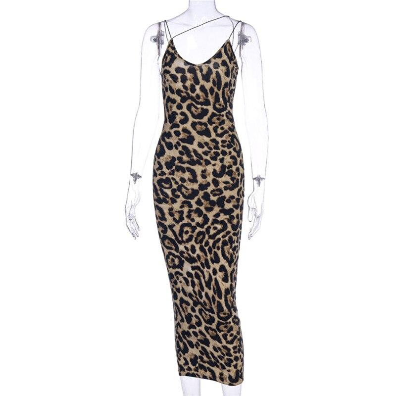 hirigin  Women's Leopard Snake Print Dress Fashion Ladies Long Maxi Dress Party Bodycon Occasion Dresses Evening Sundress