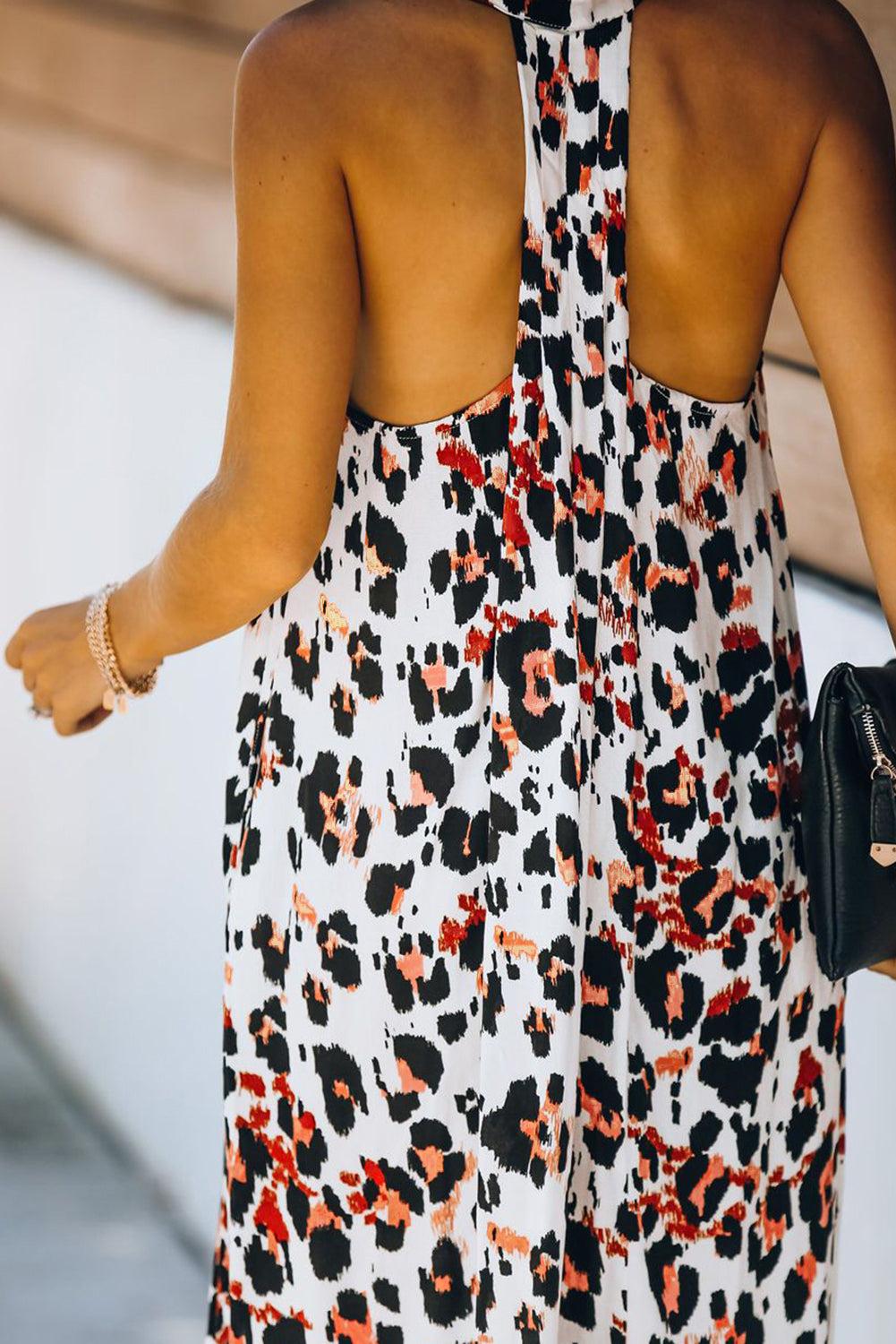 Sleeveless Cut-out Pocketed Maxi Dress