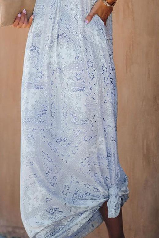 Sleeveless Cut-out Pocketed Maxi Dress