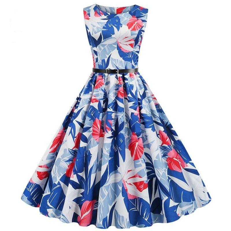 Flamingo Print Women Summer Dress