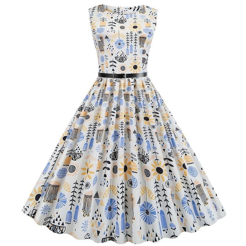 Flamingo Print Women Summer Dress