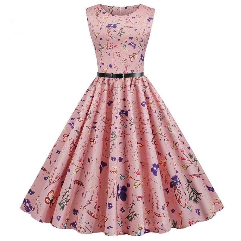 Flamingo Print Women Summer Dress