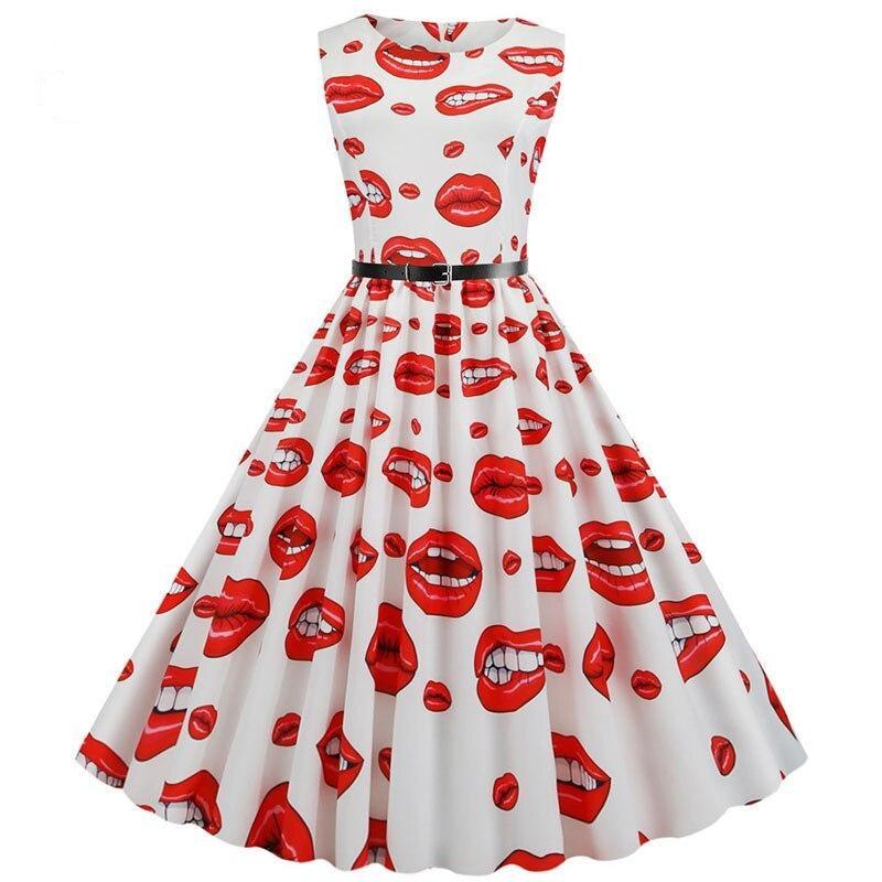 Flamingo Print Women Summer Dress
