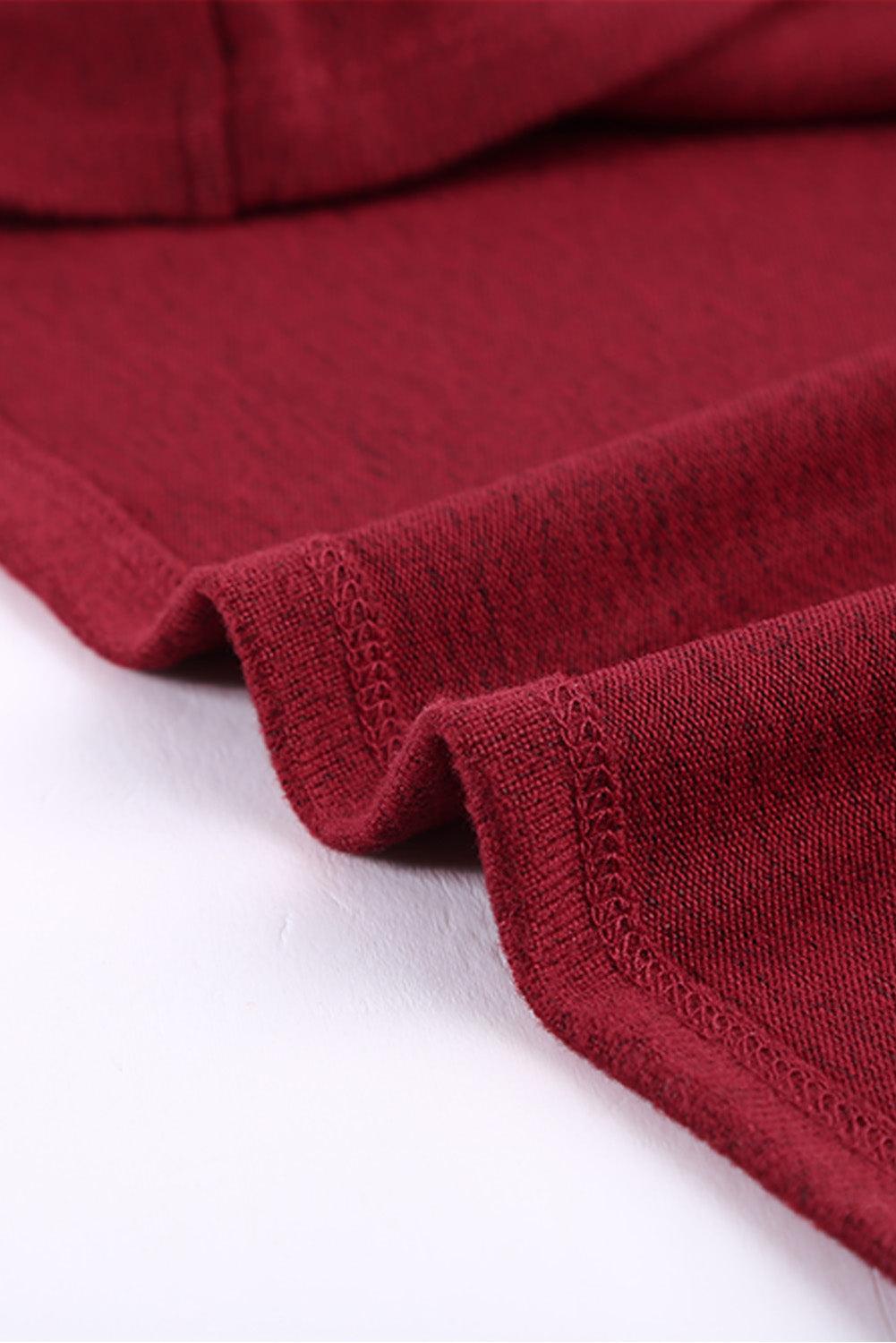 Long Sleeve Wrap Hem Mini Dress