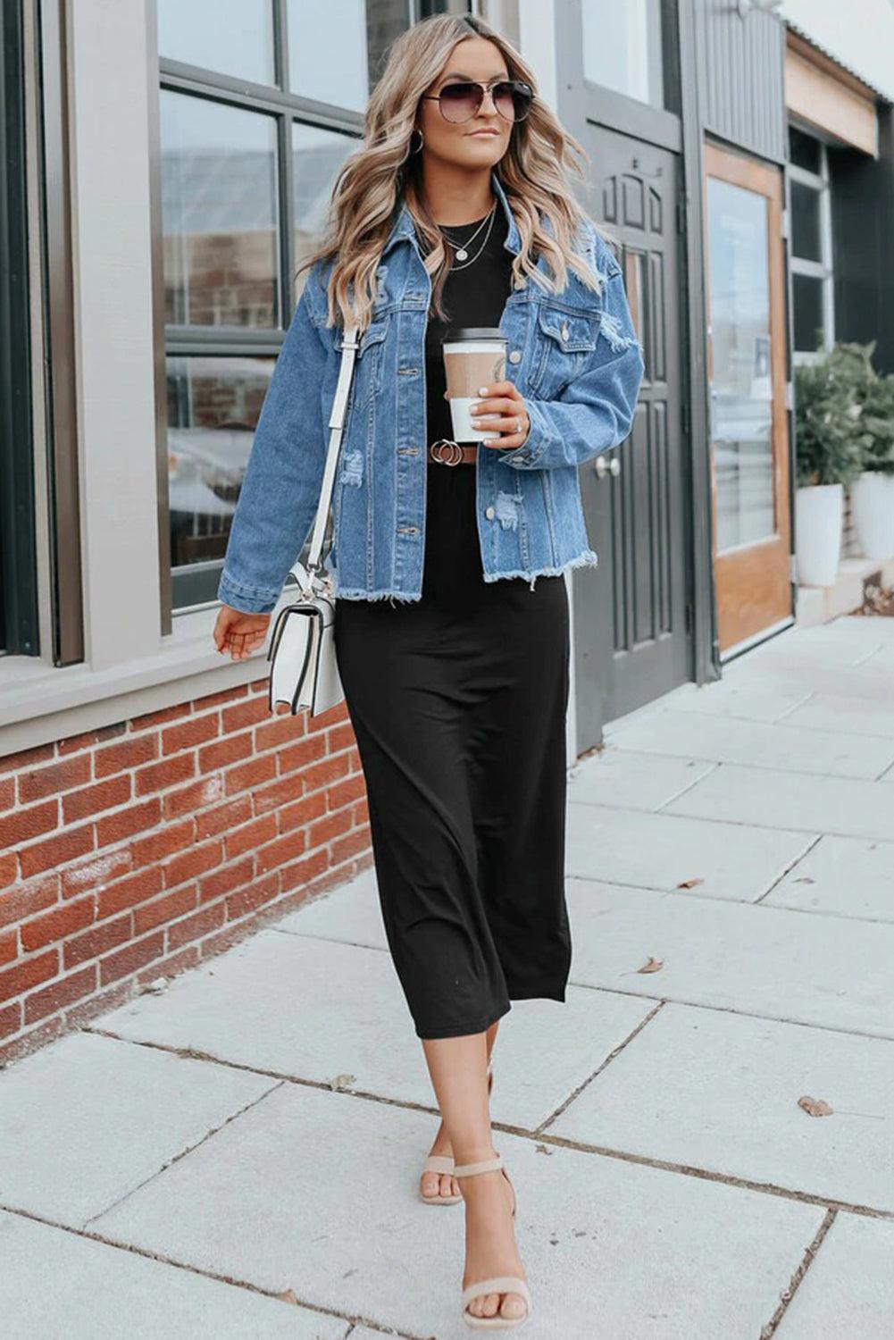 Side Slit Sleeveless Midi Dress