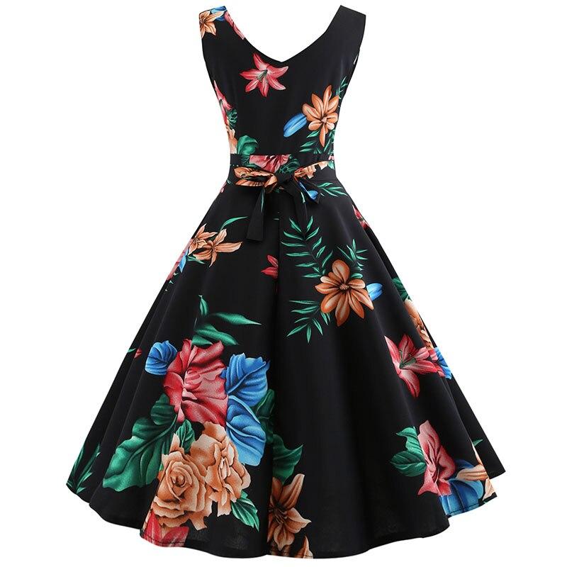 Floral Print Elegant Vintage Pin up Dress