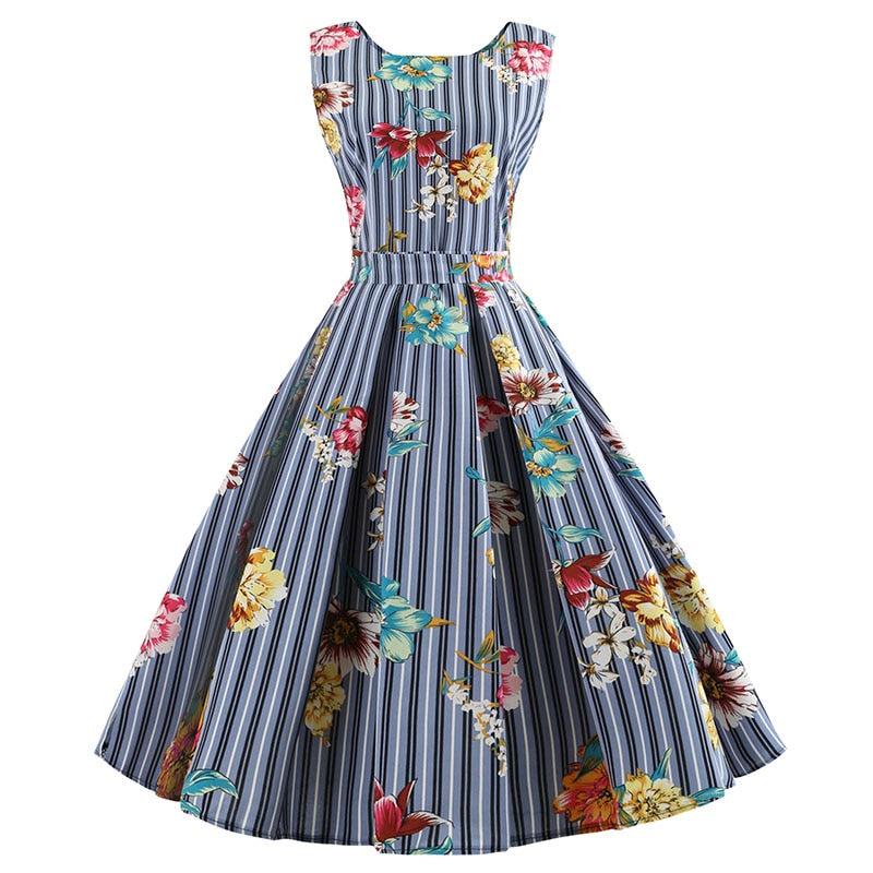Floral Print Elegant Vintage Pin up Dress
