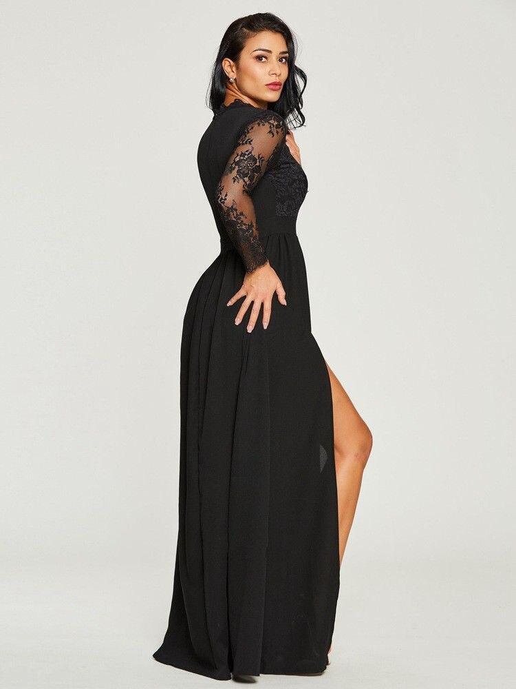 Formal Prom Gown Party Evening High Split Long Dress